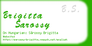 brigitta sarossy business card